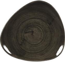 Churchill Stonecast Iron Black lapos tányér, háromszög, ø: 192 mm