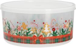 Gastro Kerek karácsonyi süteményes doboz, Merry Christmas, 2, 5 l