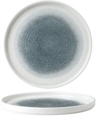 Churchill Raku Topaz Blue lapos tányér, magasított peremmel, Ø: 260 mm