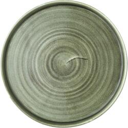 Churchill Stonecast Burnished Green lapos tányér, emelt perem, átmérő: 260 mm (221128471)