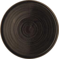 Churchill Stonecast Iron Black lapos tányér, emelt perem, ø: 260 mm