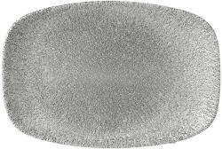 Churchill Raku Jasper Grey lapos tányér, téglalap alakú, hossza: 237 mm
