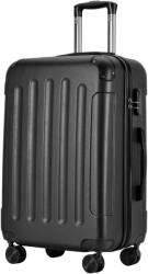 BONTOUR vertical 4 kerekes közepes bőrönd 65x44, 5x27cm, m méretű, fekete (120842-Black) - vasbutor