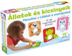 Dohány Pexeso cu Animale Extra Size Memory Game Dohány joc de memorie 12 piese de la 24 luni (DH820010)