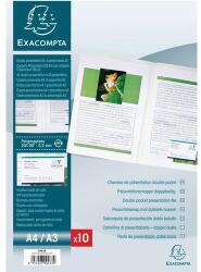 Exacompta bemutató mappa dupla zsebbel
