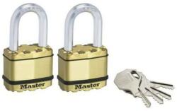 Master Lock Sárgaréz lakat készlet Master Lock Excell 50mm, 2 db