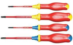 FACOM Szigetelt Protwist® Borneo® csavarhúzó készlet - 1000 V, 4 db