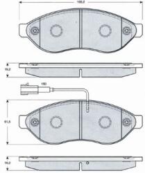 MTR set placute frana, frana disc MTR MT599 (MT599)