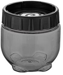 LUXPLASTIC IRIS L-00535 Stack and Lock, egymáshoz rögzíthető tároló, 400ml, fekete (L-00535) - officedepot