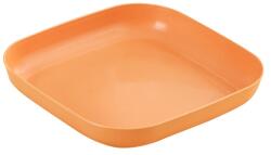 TOO KT-121 5db-os vegyes színekben búzaszalma műanyag négyzetes tányér szett, 18×3cm (KT-121) - officedepot