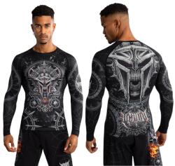 Venum | Официален Вносител за България Рашгард Venum Gladiator 5.0 Men's Long Sleeve Rashguard - Black/Silver - L