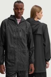 RAINS geaca Cargo Long Jacket W3 culoarea negru, de tranzitie, 12060-01 9BYH-KUU01G_99X