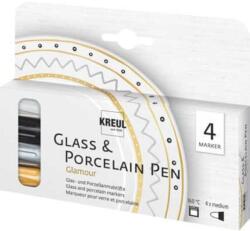 Kreul Glamour Marker permanent 4 Bucăți (<![CDATA[16431-KREUL]]>)