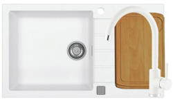Alveus Set chiuveta bucatarie Alveus Cadit 40 alb 86x50 cm si baterie Kati monocomanda (3010402)