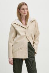 Rains geaca de ploaie Jacket W3 culoarea bej, de tranzitie, 12010-26 9BYH-KUU018_12X