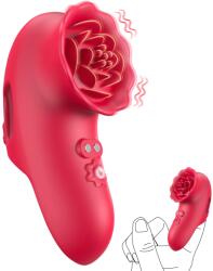 SuperLove Rose Finger Vibrator Red Vibrator