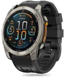 Tech-Protect szilikon szíj Garmin Fenix 5 / 6 / 6 Pro / 7 / 8 (47 mm) / E - fekete