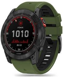 Tech-Protect IconBand Pro szíj Garmin Fenix 3 / 5X / 3HR / 5X Plus / 6X / 6X Pro / 7X készülékhez - Sötétzöld/fekete
