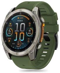 Tech-Protect szilikon vonalpánt Garmin Fenix 5X / 5X Plus / 6X / 6X Pro / 7X / 8 (51 mm) készülékhez - zöld
