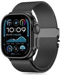 Tech-Protect Milano szíj Apple Watchhoz 6 / 7 / 8 / 9 / 10 / SE / Ultra 1 / 2 (44 / 45 / 46 / 49 MM) - fekete