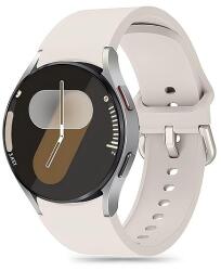 Tech-Protect szilikon szíj Samsung Galaxy Watch 4 / 5 / 5 Pro / 6 / 7 / FE készülékhez - bézs