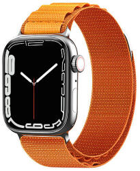 Hurtel Alpesi szíj acél csattal Apple Watchhoz 42/44/45/49 mm - narancs