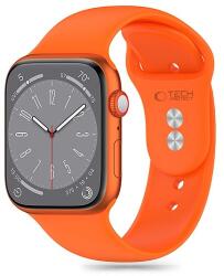 Tech-Protect szilikon szíj Apple Watch 4 / 5 / 6 / 7 / 8 / 9 / SE / ULTRA 1 / 2 (42 / 44 / 45 / 49 mm) - narancssárga