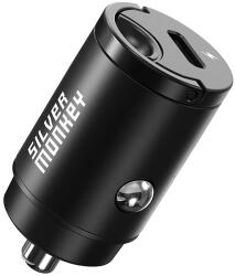 Silver Monkey PD-CPCT30-SM 30W 1x USB-C PD autós töltő - fekete - dellaprint