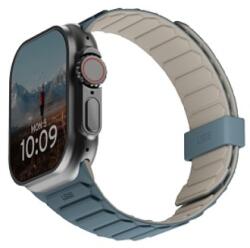 UAG Pathfinder szilikon kétoldalas mágneses szíj Apple Watch 42 / 44 / 45 / 46 / 49 mm-hez - szürke-kék