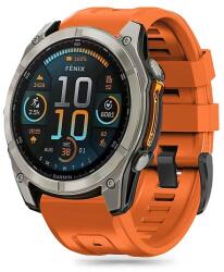 Tech-Protect szilikon szíj Garmin Fenix 5S / 5S PLUS / 6S / 6S Pro / 7S / 8 (43MM) - narancssárga