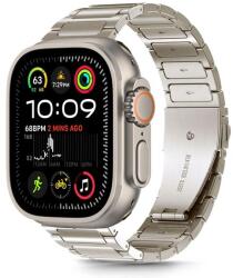 Tech-Protect TP2126 Tech-Protect Stainless Apple Watch 6 / 7 / 8 / 9 / 10 / SE / ULTRA 1 / 2 (44/45/46/49mm) fém óraszíj, Titán színű (TP2126)