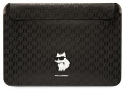KARL LAGERFELD Saffiano Monogram Choupette tok 14" -es laptophoz - fekete