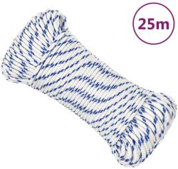vidaXL fehér polipropilén hajókötél 5 mm 25 m (152279)