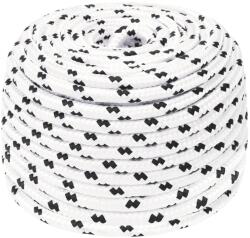 vidaXL fehér poliészter fonott csónakkötél 6 mm x 25 m (152761)