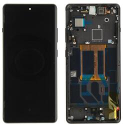  621029000157 Oneplus 12R OLED kijelző érintővel Szürke (Iron Grey) kerettel, előlap (621029000157)
