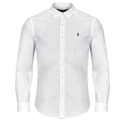 Ralph Lauren Cămăsi mânecă lungă Bărbați CHEMISE DROITE CUSTOM EN OXFORD LEGER Polo Ralph Lauren Alb EU S