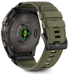 Tech-Protect TP2111 Tech-Protect Nylon Classic Garmin Fenix 5 / 6 / 6 Pro / 7 / 8 (47mm) óraszíj, Zöld (Olive Green) (TP2111)