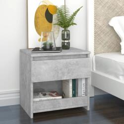 vidaXL 2 db betonszürke szerelt fa éjjeliszekrény 40 x 30 x 39 cm (803452)