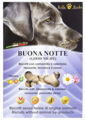 RollsRocky Recompense crocante pentru caini ROLLS ROCKY Good Night, museel si valeriana, 300g