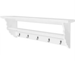vidaXL MDF barokk stílusú fehér fogas (242644)