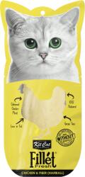 KIT CAT Recompense lichde pentru pisici Kit Cat Fillet Fresh, pui si fibre, hairball, 30g