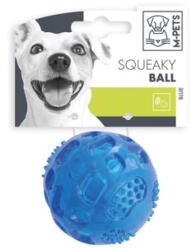 M-Pets Minge pentru caini SQUEAKY M-PETS, albastra 6.3 cm