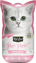 KIT CAT Recompense lichde pentru pisici Kit Cat Purr Puree, ton si somon, 4 x 15g