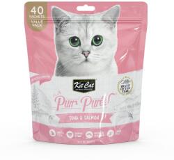 KIT CAT Recompense lichde pentru pisici Kit Cat Purr Puree, ton si somon, 40 x 15g