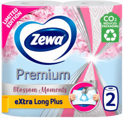 Zewa Premium Extra Long Plus 2 rétegű papírtörlő Spring, 2 tekercs (120 lap)