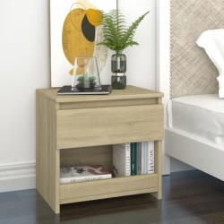 vidaXL 2 db sonoma tölgy színű szerelt fa éjjeliszekrény 40x30x39 cm (803450) - vidaxl