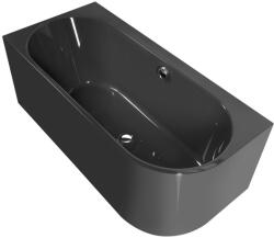 SAPHO POLYSAN ASTRA L MONOLITH aszimmetrikus kád, 160x75x60cm, szürke (33611M. 30) (sapho astra)