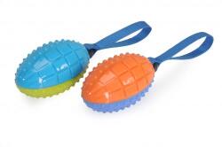 Camon színes sípoló rögbi labda poliészter fogóval 26cm - petguru