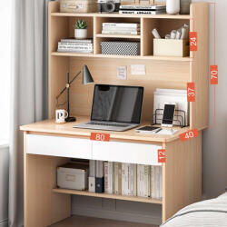Polcos Íróasztal - Bézs - 143x80x40 cm (OT-610-Beige)