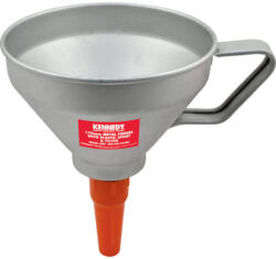 KENNEDY Fém tölcsér műanyag kifolyóval és szűrővel, 170 mm (KEN5402690K)